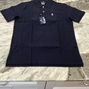 Psycho Bunny Blue Polo Shirt Classic Design